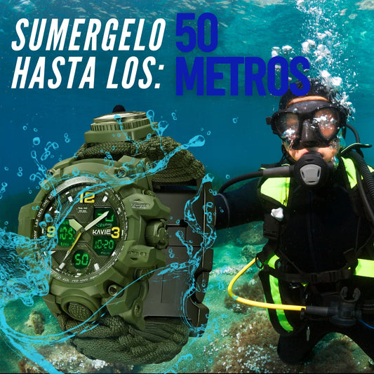 RELOJ TACTICO MILITAR 23 EN 1 FULL