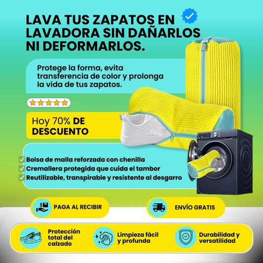 BOLSA PARA LAVAR ZAPATOS EN LAVADORA
